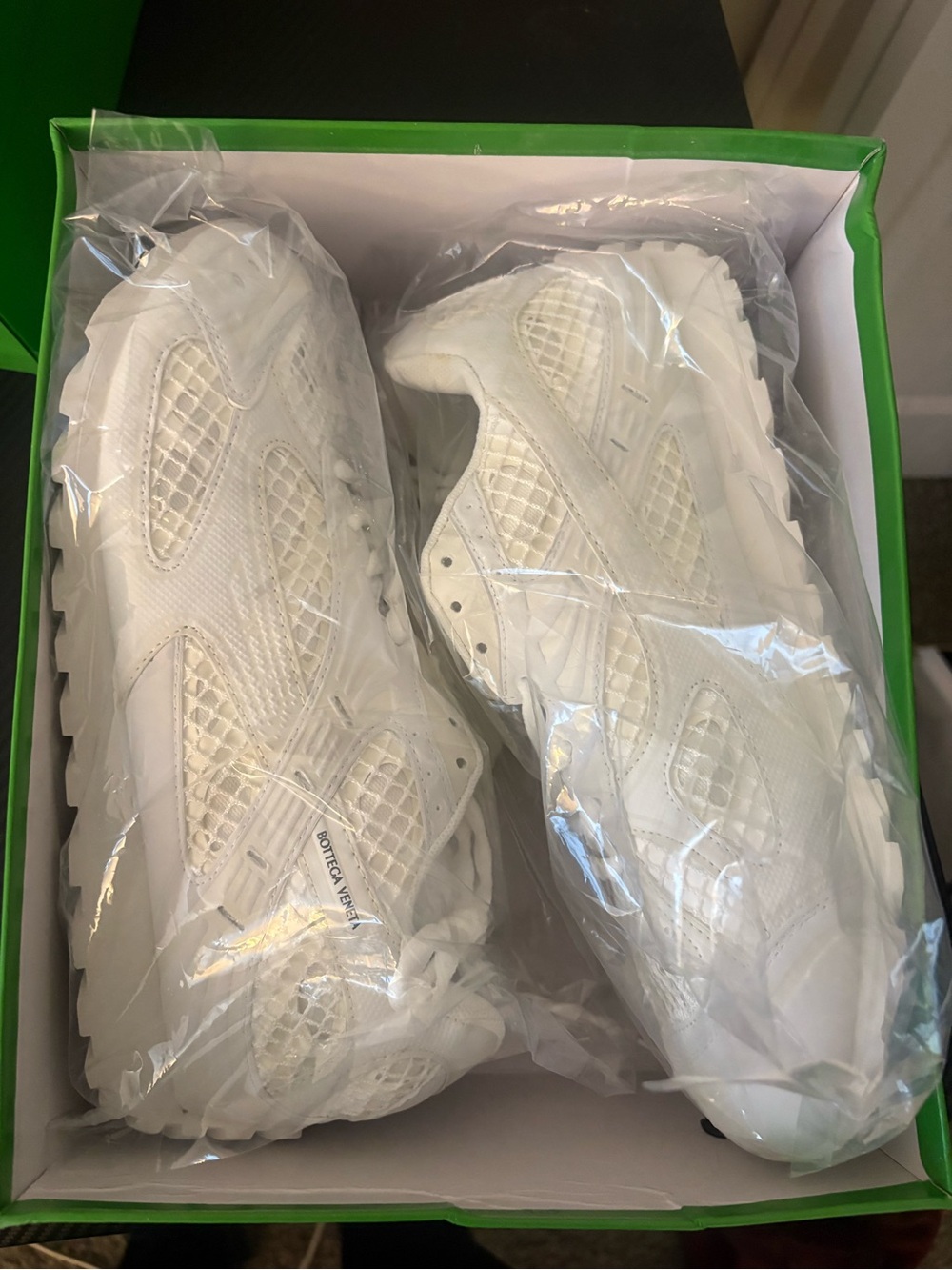 Bottega Veneta White Men's Athletic Sneakers